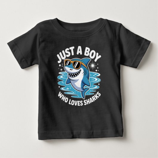 Shark Funny Quote  ベビーTシャツ (正面)