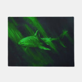 Shark Green 18 x 24 ドアマット (正面)