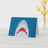 Shark Greeting Card – 内空白の部 カード (黄色い花)