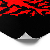 Shark Heart Ocean Funny Valentines Day Men Women K ポスター (角)