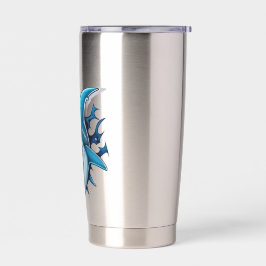 Shark logo T-Shirt 保温保冷タンブラー (左面)