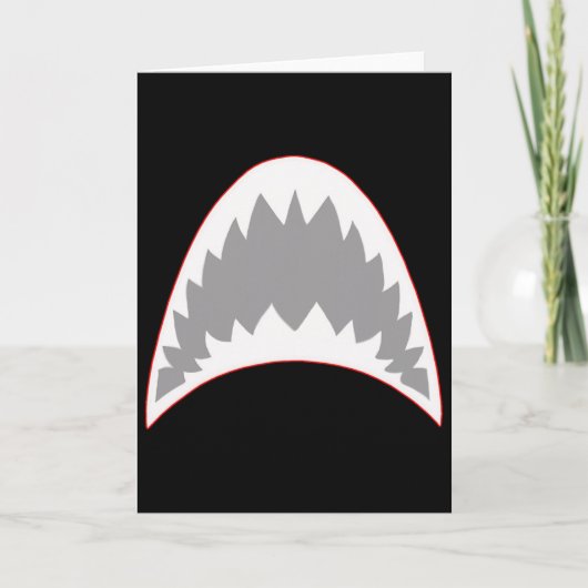 Shark Mouth Jaw Lazy Easy Costume For Halloween Pa カード (正面)