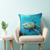 Shark Ocean Predator Art クッション (椅子)