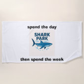 shark park beach towel ビーチタオル (正面)