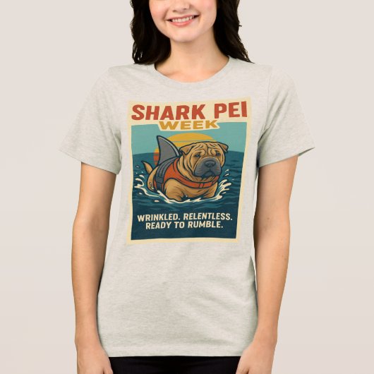 Shark Pei Week:ランブルの準備 トライブレンドTシャツ (正面)
