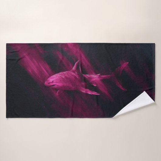 Shark Pink 30 X 60 Bath Towel バスタオル (バスタオル)