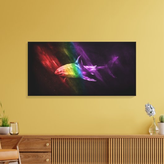 Shark Pride キャンバスプリント (インサイチュ (リビング))