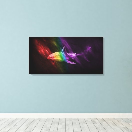 Shark Pride キャンバスプリント (インサイチュ (ウッドフロア))