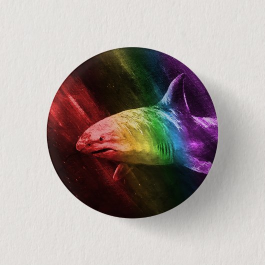 Shark Pride 缶バッジ (正面)