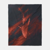 Shark Red 50 x 60 Fleece Blanket フリースブランケット (正面)