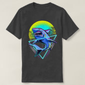 Shark Retro Punk 80s 90s Tシャツ (デザイン正面)