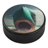 Shark sculpture on the beach アイスホッケーパック (3/4)
