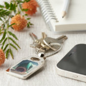 Shark sculpture on the beach キーホルダー (側面)