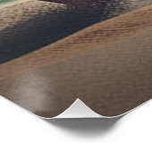 Shark sculpture on the beach ポスター (コーナー)