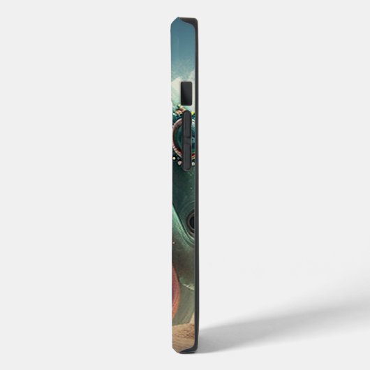 Shark sculpture on the beach Case-Mate iPhoneケース (裏面 / 左)