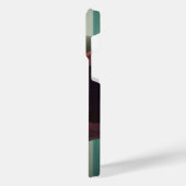 Shark sculpture on the beach iPhoneケース (左側面)