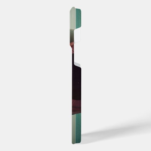 Shark sculpture on the beach iPhoneケース (左側面)