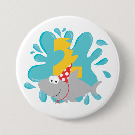 Shark Second誕生日ボタン 缶バッジ