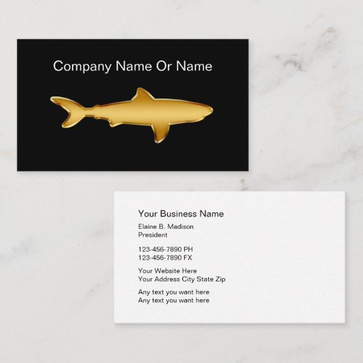 Shark Silhouetteの名刺 名刺 (正面/裏面)