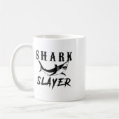 Shark Slayer Shark Fishing And Salt Water Anglers  コーヒーマグカップ (左)
