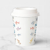 Shark Splash 5th Birthday Party | Cute Ocean Kids 紙コップ (右)