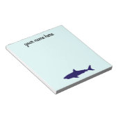 Shark Stationeryのパーソナライズされたメモ帳 ノートパッド (アングル)