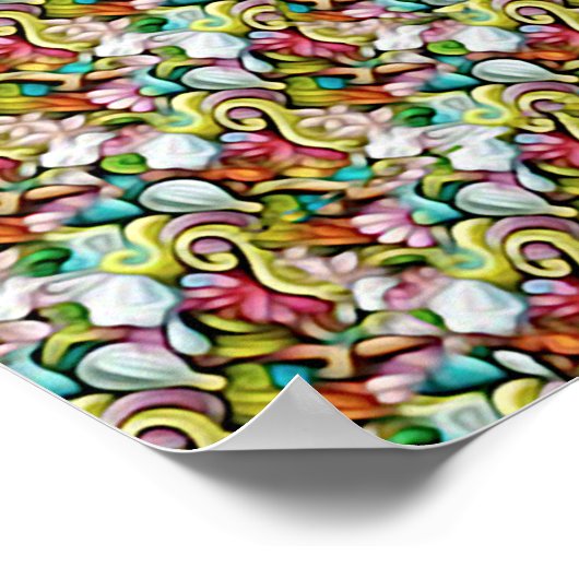 SHARK STEREOGRAM 16" x 12", Semi-Gloss, No Frame ポスター (角)