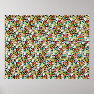 SHARK STEREOGRAM 16" x 12", Semi-Gloss, No Frame ポスター