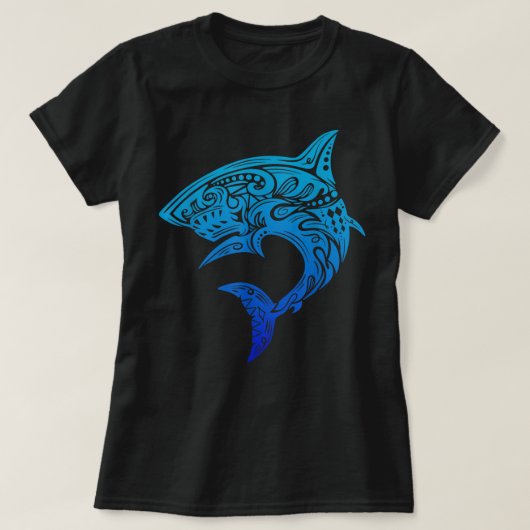 Shark Tシャツ、Shark Artwork Shirt、Shark Lover Gif Tシャツ (デザイン正面)
