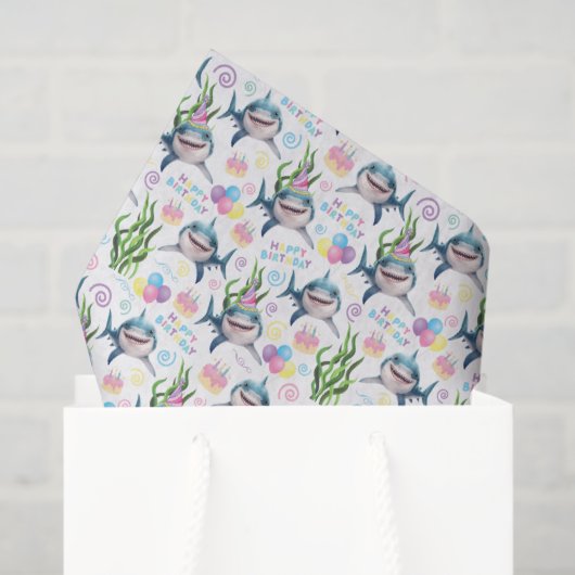 Shark Tissue Paper 薄葉紙 (ギフトバッグ)