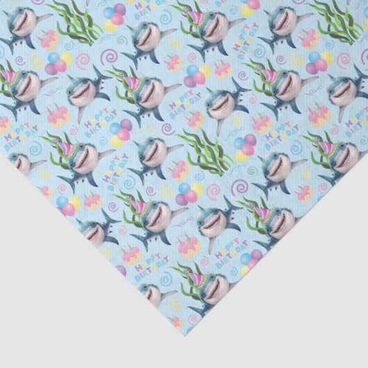 Shark Tissue Paper in Blue 薄葉紙 (詳細)