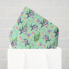Shark Tissue Paper in Green 薄葉紙