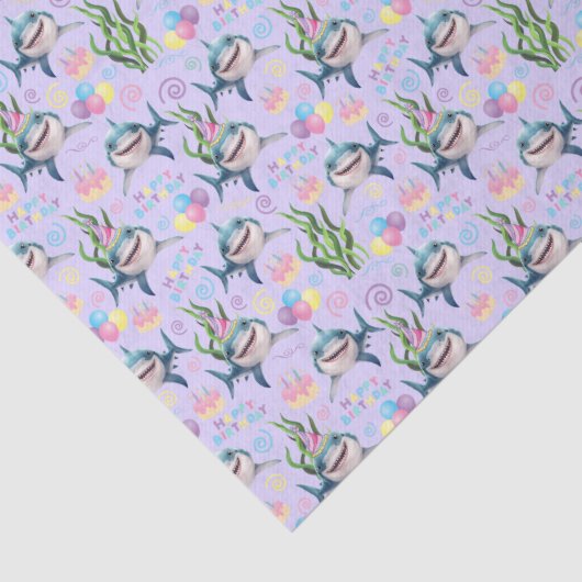 Shark Tissue Paper in Purple 薄葉紙 (詳細)