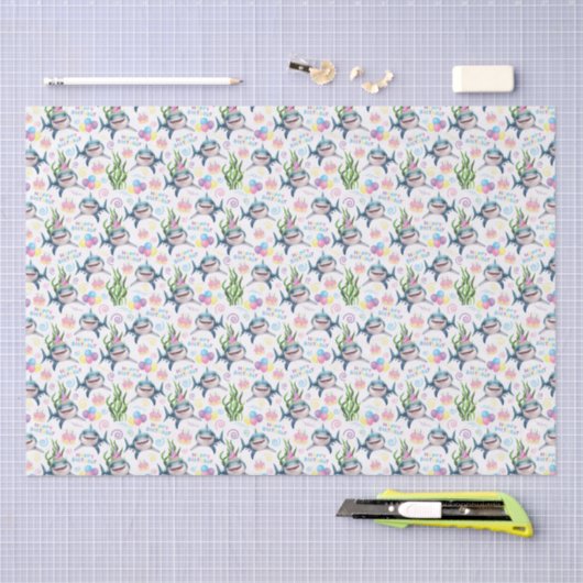 Shark Tissue Paper in White 薄葉紙 (クラフト)