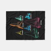 Shark Tooth狩りID鍵 フリースブランケット (正面(横))