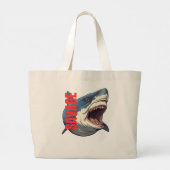 Shark Tote Bag ラージトートバッグ (裏面)