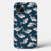 Shark Week Pattern Iphoneケースカバー Case-Mate iPhoneケース (裏面)