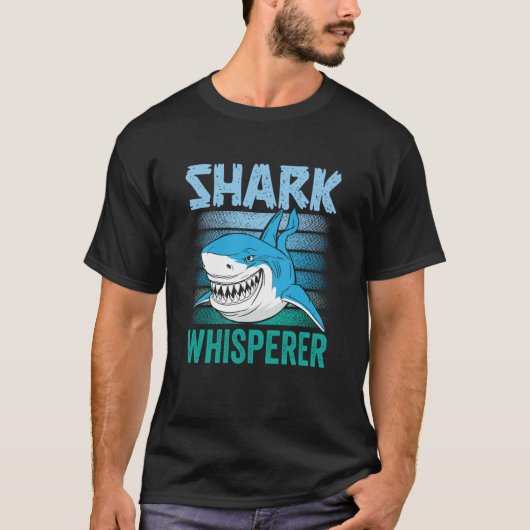 Shark Whisperer Animal Sharks Teeth Tシャツ (正面)