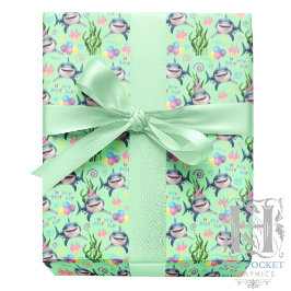 Shark Wrapping Paper in Green ラッピングペーパー