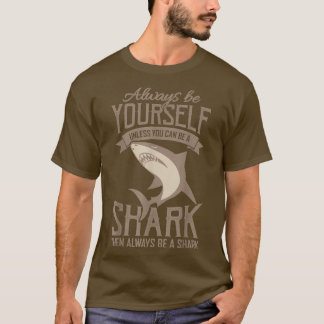SharkBoys BE A SHARK Scuba Diver Gift  Tシャツ