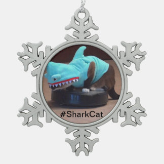 #SharkCatの雪片のオーナメント スノーフレークピューターオーナメント
