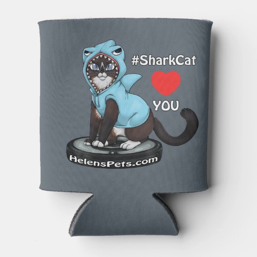 #SharkCat Loves You -クーラーボックス 缶クーラー (正面)