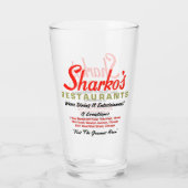 Sharko's Restaurants, 3ロケーション，イリノイ州Sharko タンブラーグラス (裏面)