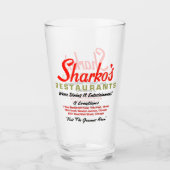 Sharko's Restaurants, 3ロケーション，イリノイ州Sharko タンブラーグラス (正面)