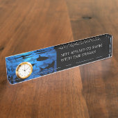 Sharksの事務局と一緒に泳ぐ デスクネームプレート (側面)