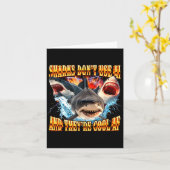 Sharks Don't Use Ai And They're Cool Af  カード (黄色い花)