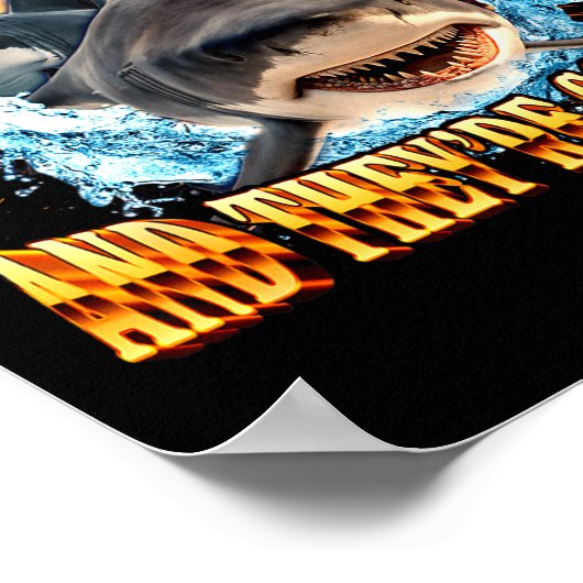 Sharks Don't Use Ai And They're Cool Af  ポスター (角)