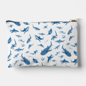 Sharks & Manta Rays|Ocean Art Design アクセサリーポーチ (裏面)