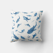 Sharks & Manta Rays｜Ocean Art Design クッション (裏面)