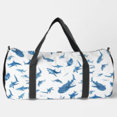 Sharks & Manta Rays|Ocean Art Design ダッフルバッグ (正面)